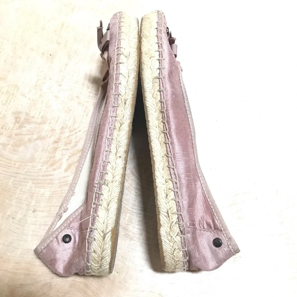 Vera Wang Espadrilles Pink Rhinestone Size 7.5